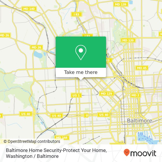 Mapa de Baltimore Home Security-Protect Your Home