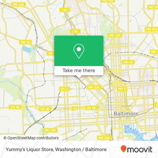 Mapa de Yummy's Liquor Store