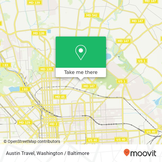 Austin Travel map