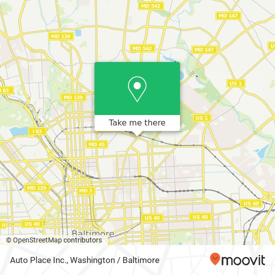 Auto Place Inc. map