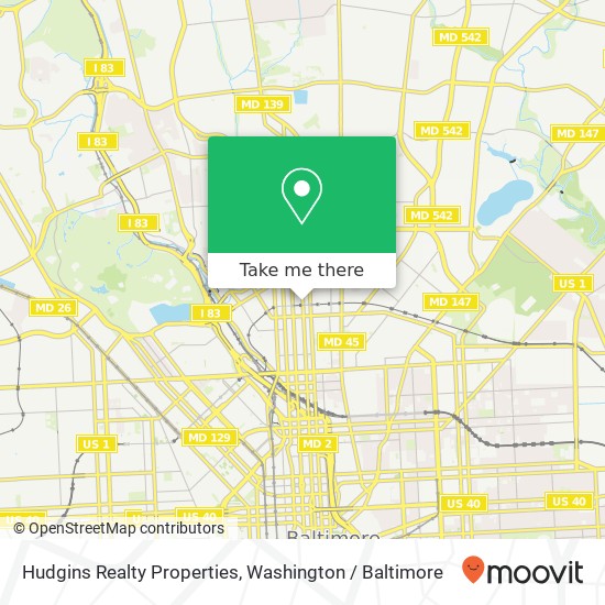 Mapa de Hudgins Realty Properties