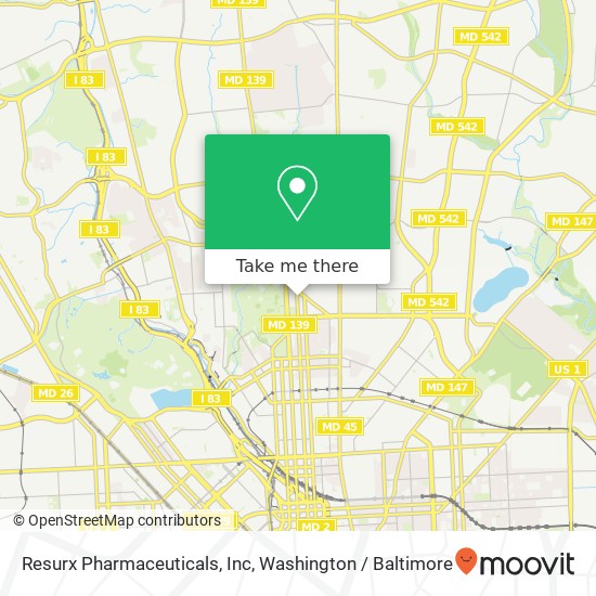 Mapa de Resurx Pharmaceuticals, Inc