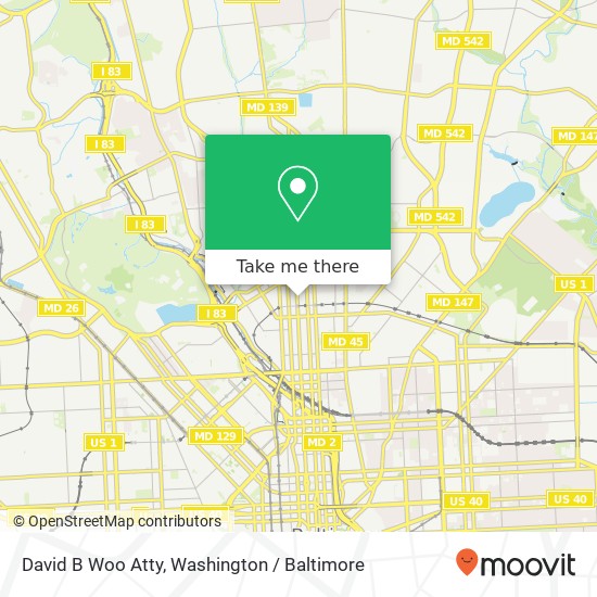 David B Woo Atty map