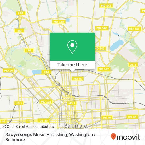 Mapa de Sawyersongs Music Publishing