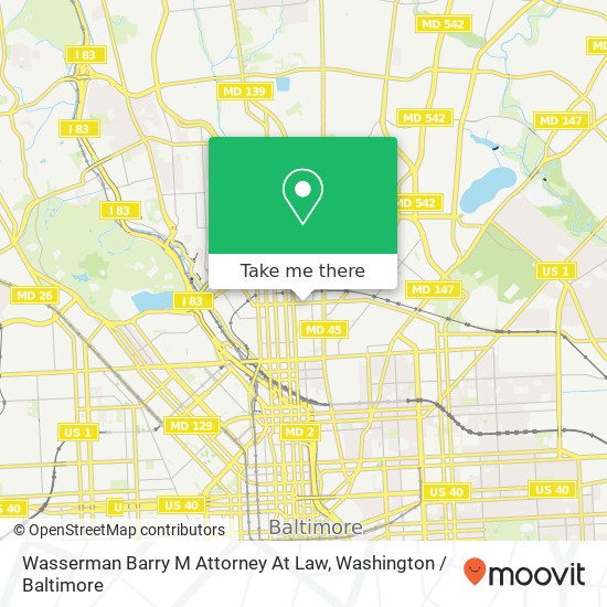 Wasserman Barry M Attorney At Law map