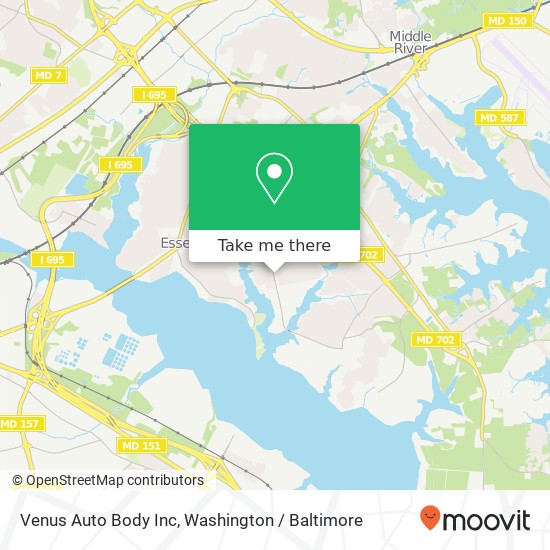 Venus Auto Body Inc map