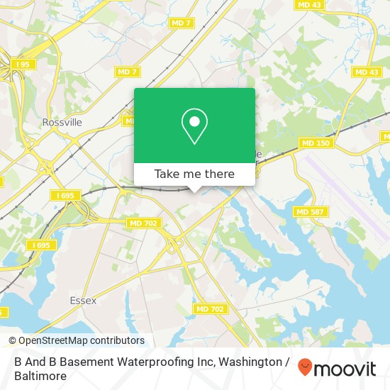 B And B Basement Waterproofing Inc map