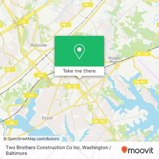 Mapa de Two Brothers Construction Co Inc