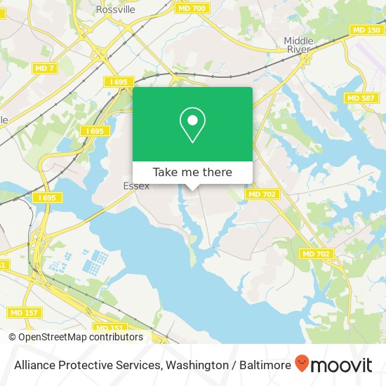 Alliance Protective Services map