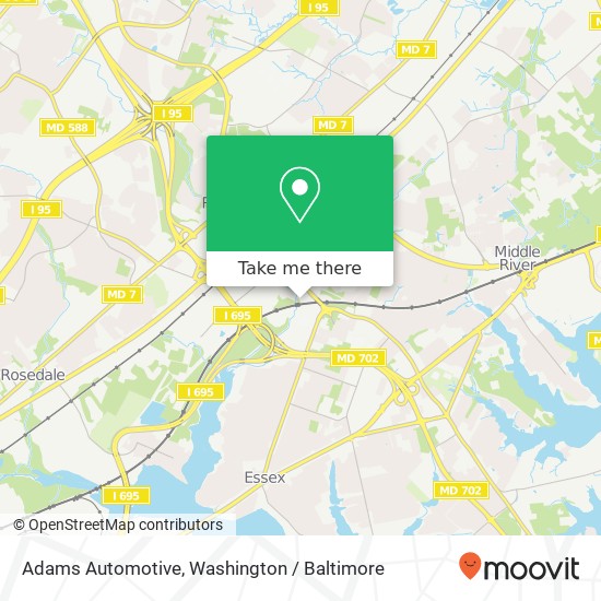 Adams Automotive map