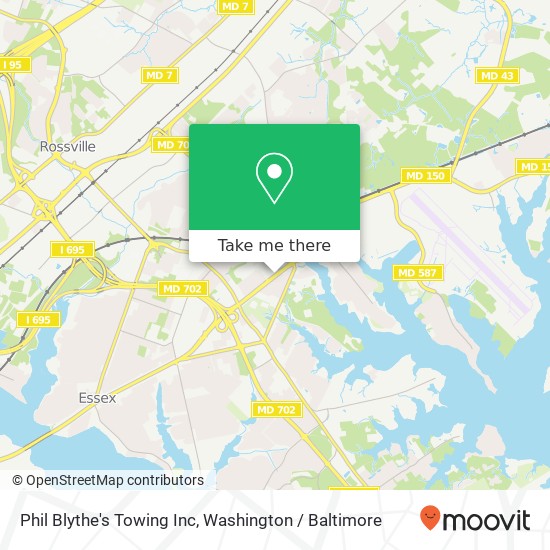 Mapa de Phil Blythe's Towing Inc