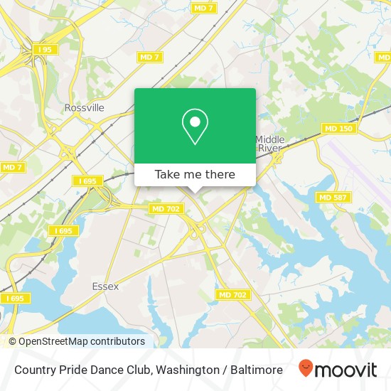 Country Pride Dance Club map