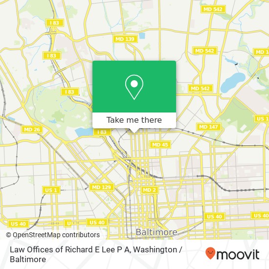 Mapa de Law Offices of Richard E Lee P A