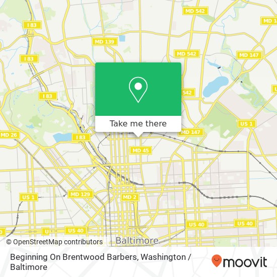 Mapa de Beginning On Brentwood Barbers