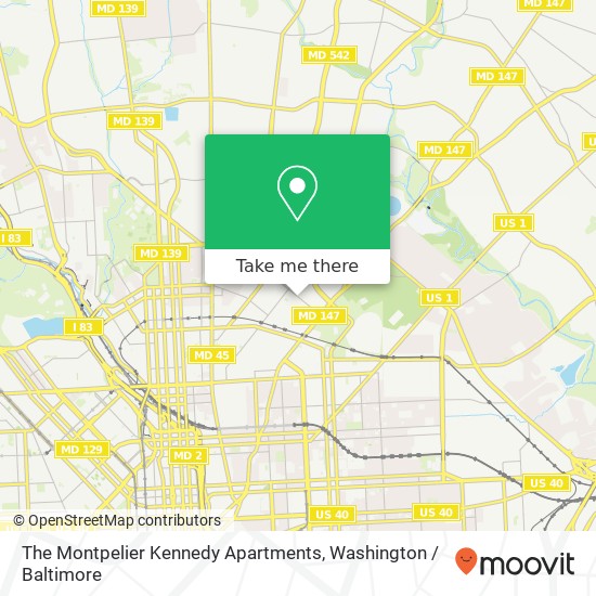 Mapa de The Montpelier Kennedy Apartments