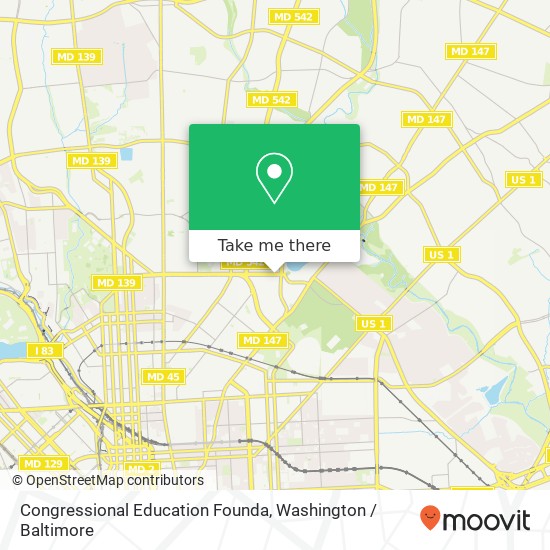 Mapa de Congressional Education Founda