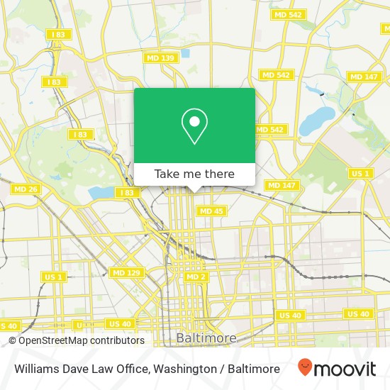 Mapa de Williams Dave Law Office