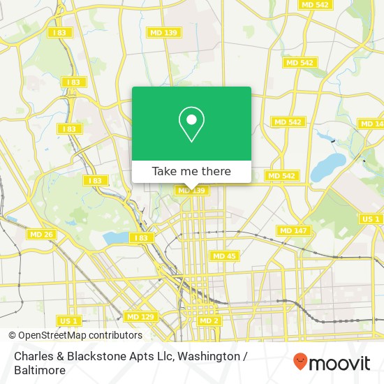 Mapa de Charles & Blackstone Apts Llc