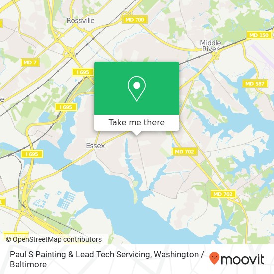 Paul S Painting & Lead Tech Servicing map