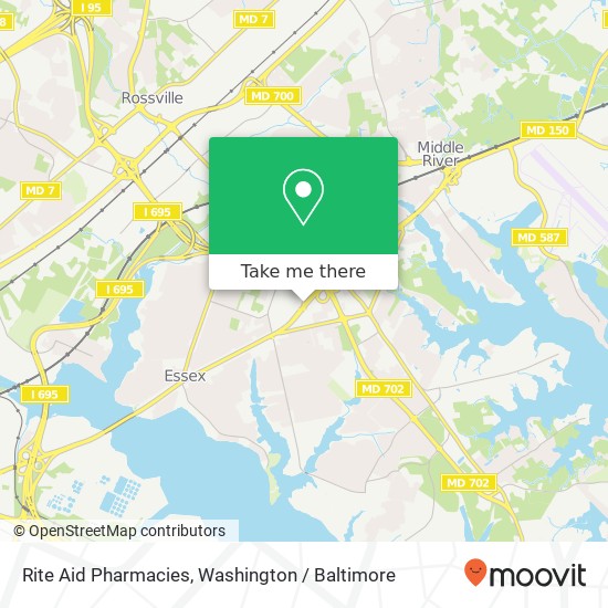 Rite Aid Pharmacies map