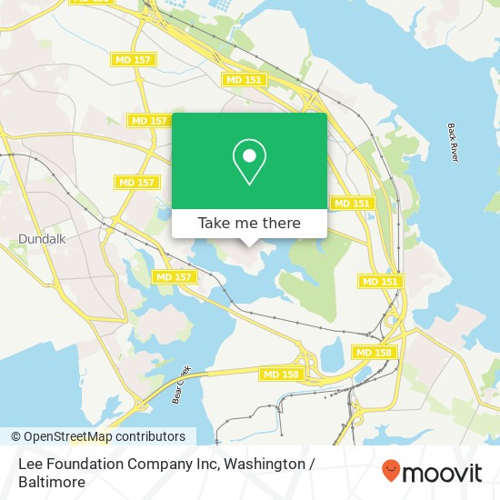 Lee Foundation Company Inc map