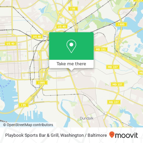 Mapa de Playbook Sports Bar & Grill