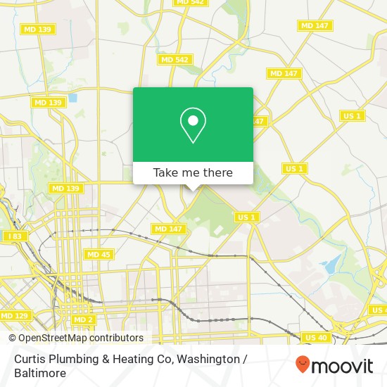 Curtis Plumbing & Heating Co map