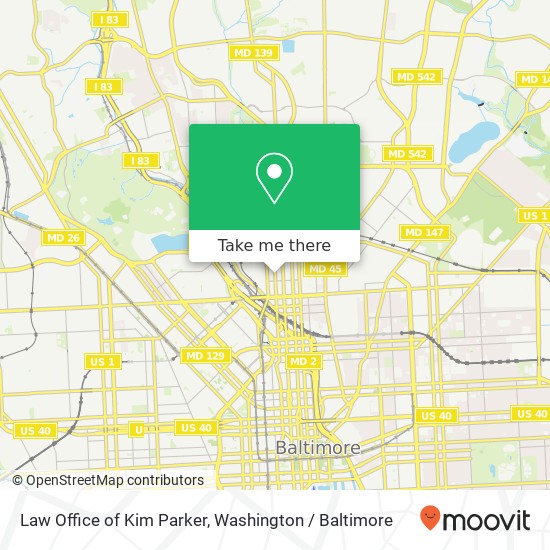 Mapa de Law Office of Kim Parker