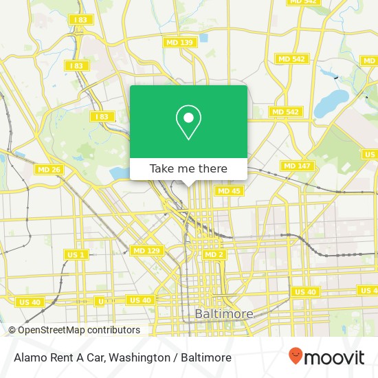 Alamo Rent A Car map