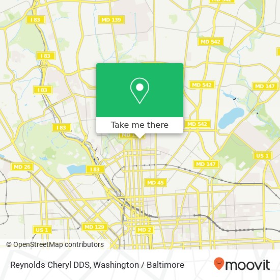 Reynolds Cheryl DDS map