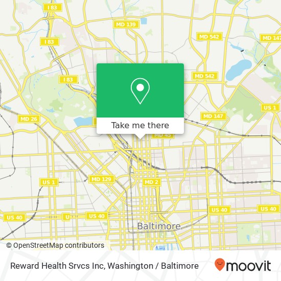 Mapa de Reward Health Srvcs Inc
