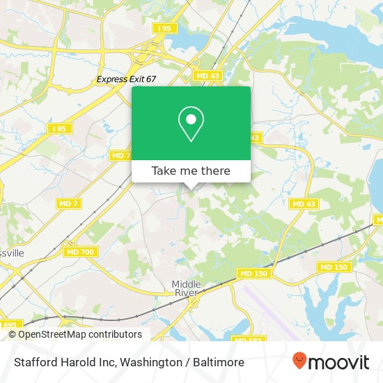 Stafford Harold Inc map