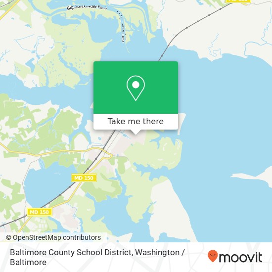 Mapa de Baltimore County School District