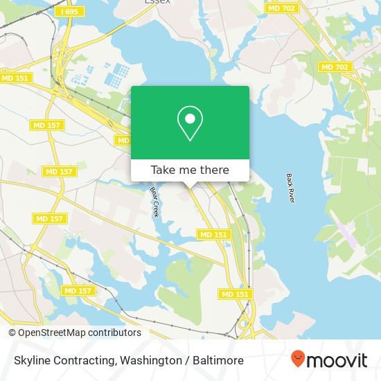 Skyline Contracting map