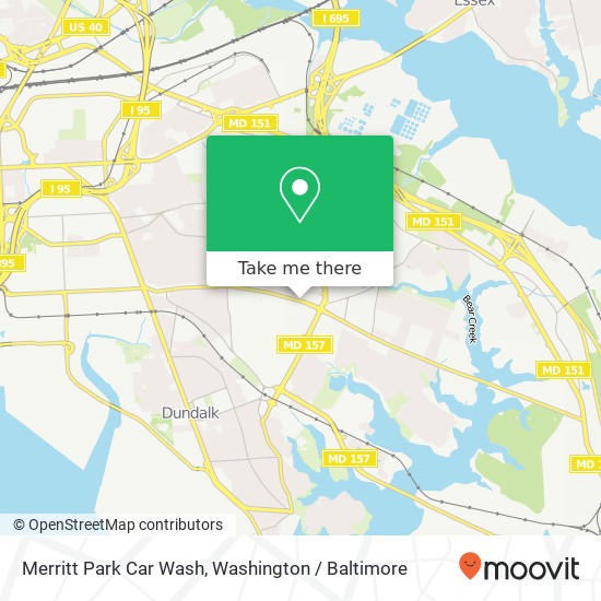 Mapa de Merritt Park Car Wash