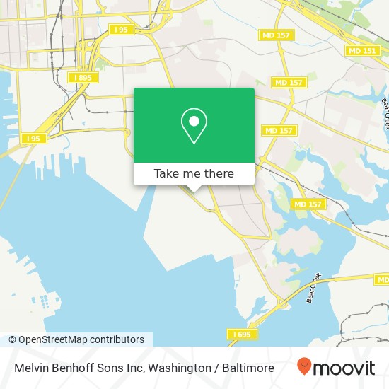 Mapa de Melvin Benhoff Sons Inc