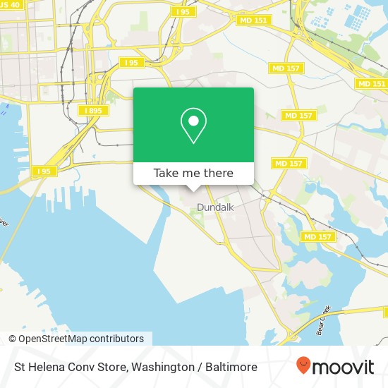 St Helena Conv Store map