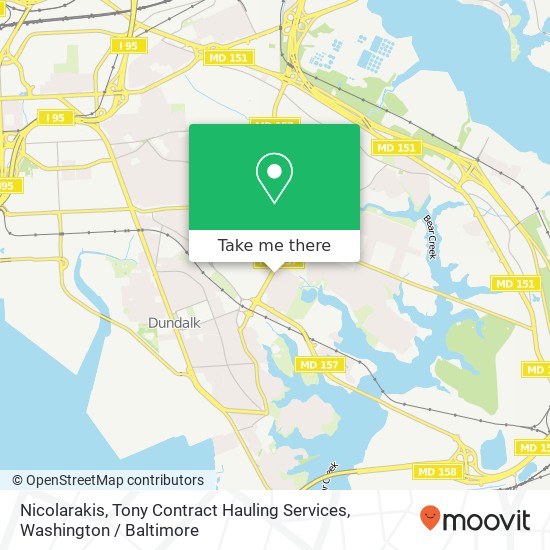 Nicolarakis, Tony Contract Hauling Services map