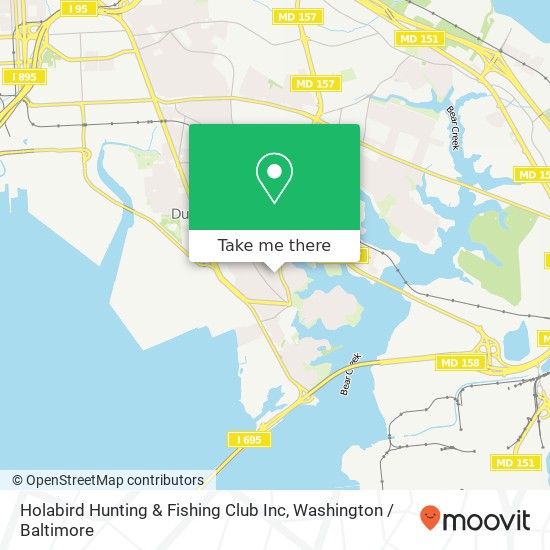 Holabird Hunting & Fishing Club Inc map