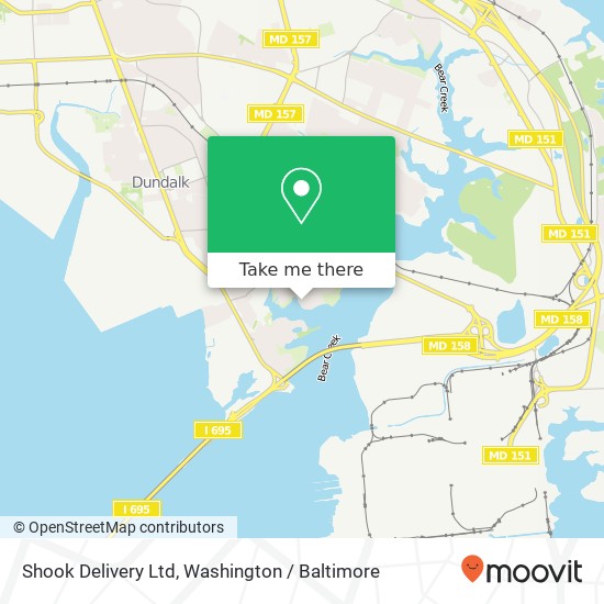 Mapa de Shook Delivery Ltd