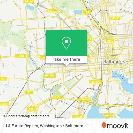 J & F Auto Repairs map