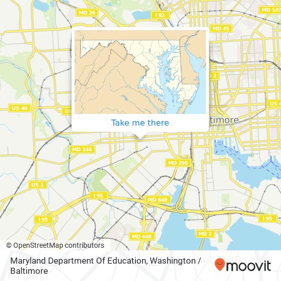 Maryland Department Of Education map