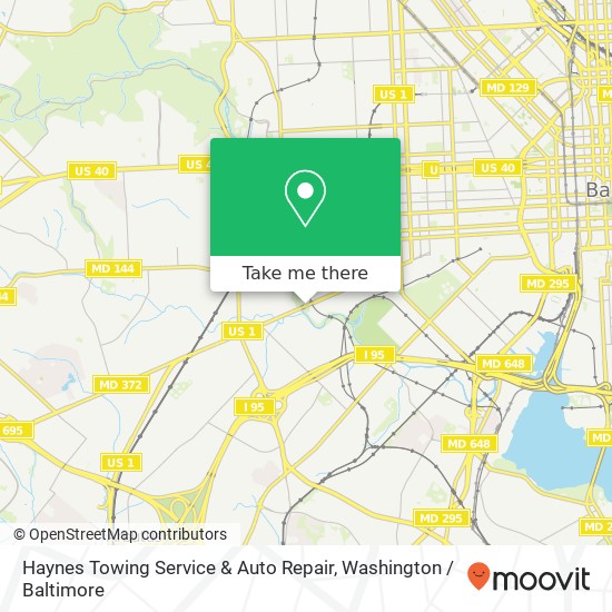 Haynes Towing Service & Auto Repair map