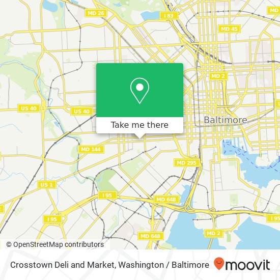 Crosstown Deli and Market map