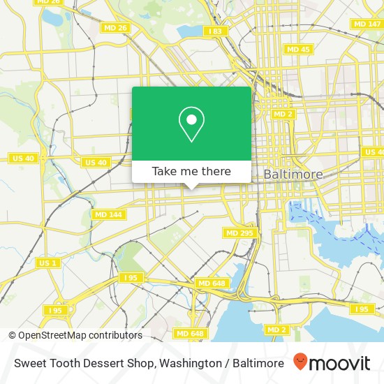 Mapa de Sweet Tooth Dessert Shop