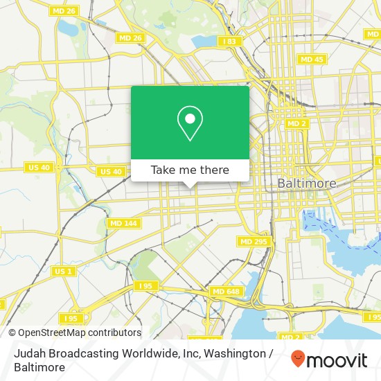 Judah Broadcasting Worldwide, Inc map