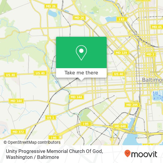 Mapa de Unity Progressive Memorial Church Of God