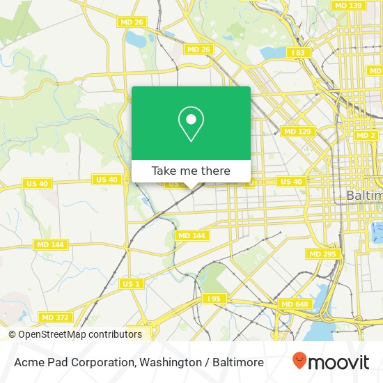 Acme Pad Corporation map