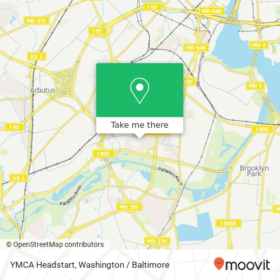 YMCA Headstart map