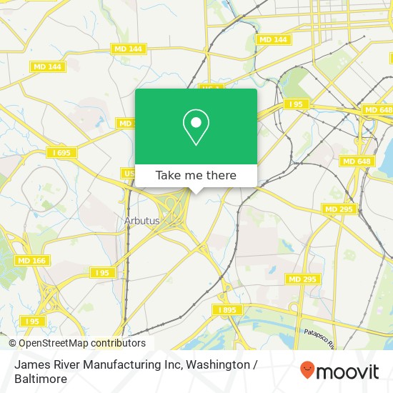 James River Manufacturing Inc map